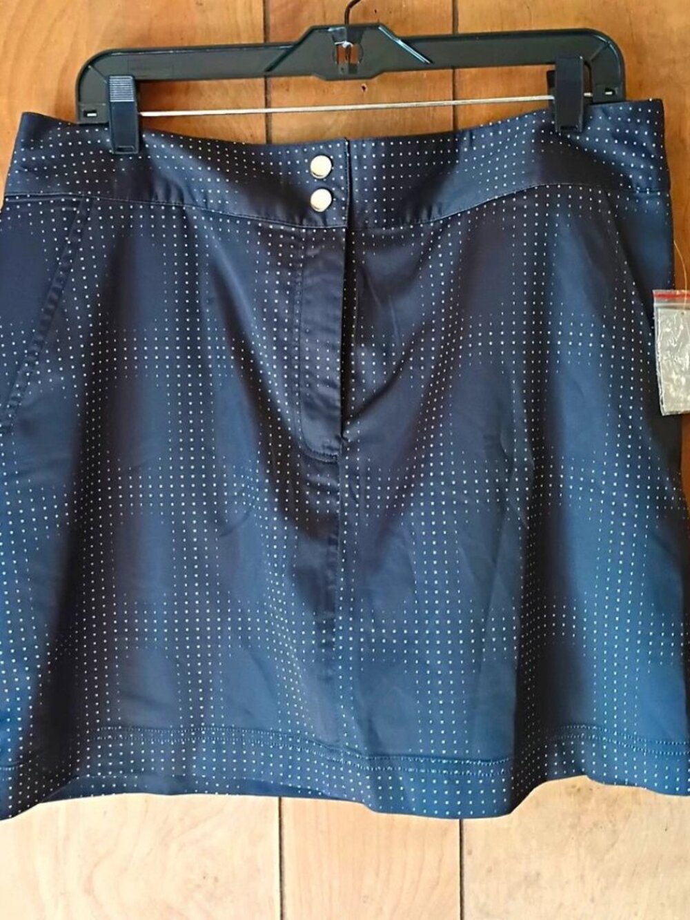 Page & Tuttle Women’s Skort Size 12 Black Dot Print Golf NWT